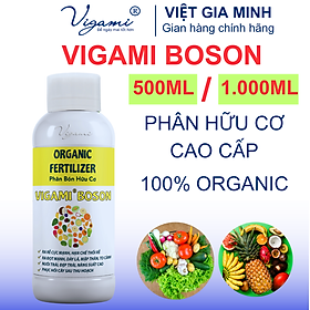 Mua Phân bón hữu cơ cao cấp Vigami Boson - Tốt đất - Khoẻ cây - Giải độc - Hạ phèn
