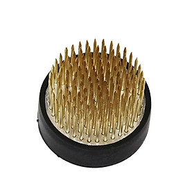 Round Ikebana Flower Frog with Gasket Durable Rust-proof Anti-slip 01
