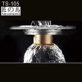 #TS-105 -Phểu thoát sàn chống mùi hôi nhà tắm, ban công TakumiZima, chất liệu đồng mạ sáng bóng