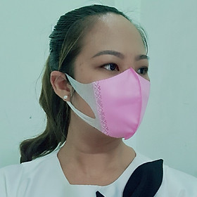Khẩu Trang Kháng Khuẩn 3D EXPER hộp 50 cái. Sản phẩm khẩu trang 3D cao cấp tai vải công nghệ Nhật giúp đeo êm ái và không đau tai nhiều màu