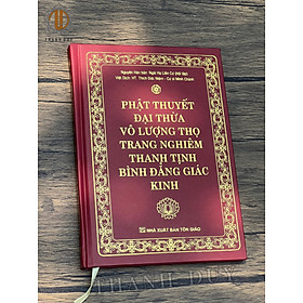 Sách - kinh vô lượng thọ khổ a5 bìa cứng, bìa đỏ