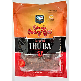 Combo 5 gói Khô bò Quảng Ngãi 100gr NEW dạng miếng mềm, beef jerky snacks