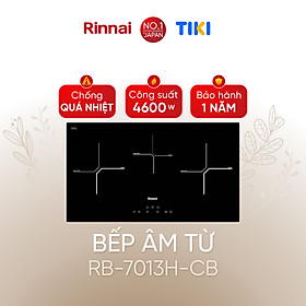 Bếp từ Rinnai RB-7013H-CB mặt kính Schott 4600W - Hàng chính hãng.