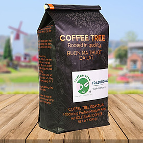 Hình ảnh Coffee Tree truyền thống số 1 đậm đà, gu mạnh - Cà phê hạt nguyên chất 100%