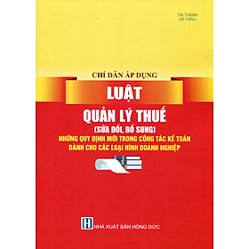 Sách Luật Quản Lý Thuế