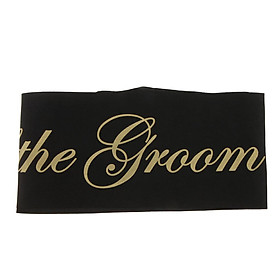 Mother of the Groom Stain Sash Wedding Ceremony Party Supply Rose Red Black