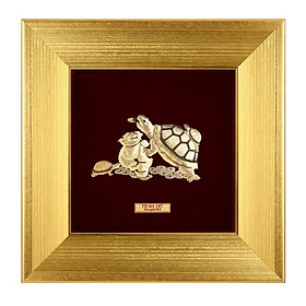 Tranh vàng 24k Linh Quy trường thọ - CGS-0733-01