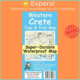 Sách - Western Crete Tour & Trail Super-Durable Map by Jan Kostura (UK edition, paperback)