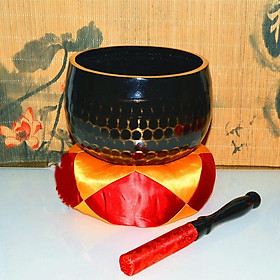 Mua Chuông đồng sơn đen vân lục giác 7inch