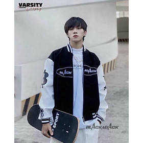 Áo Khoác Dù 2 lớp phối tay trắng bomber Nam Nữ Ulzzang Unisex Form Rộng, Áo Khoác Bomber Trơn Chất Liệu Vải Dù Pha Cotton In Họa Tiết "BlackMiack", ÁO KHOÁC GIÓ- ÁO KHOÁC DÙ HAI LỚP BLACKMIACK NAM NỮ MẶC ĐỀU ĐƯỢC CỰC CÁ TÍNH 