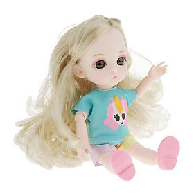 Kids Female BJD Doll Clothes Movable   Jointed Dolls Dress Up Accessory A