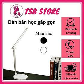 Mua Đèn học để bàn mini gấp gọn thông minh - Đèn bàn học gấp gọn chống cận 5 màu đèn  cảm ứng tùy chỉnh ánh sáng giúp bảo vệ mắt - Đèn học kiêm sạc không dây cao cấp  tiết kiệm điện  tiết kiệm diện tích