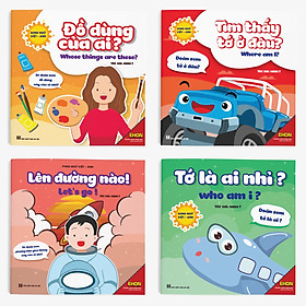 Sách Ehon - Combo 4 cuốn "Tớ là ai nhỉ?" - Dành cho trẻ từ 0 - 3 tuổi