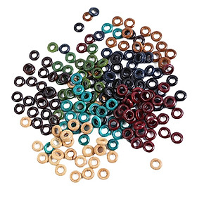 100Dreadlock Hair Beads Dread Hair Braid Round Rings Clips DIY Cuffs Jewelry