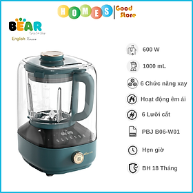 Mua Máy Xay Nấu Sữa Hạt BEAR PBJ-B06W1 Cách Âm Dung Tích 1L Công Suất 1000W - Hàng Chính Hãng