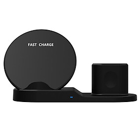 Đế Sạc Nhanh Không Dây 3 Trong 1 Cho iPhone 8 Plus X XR XS MAX QI/ iWatch/ Airpods