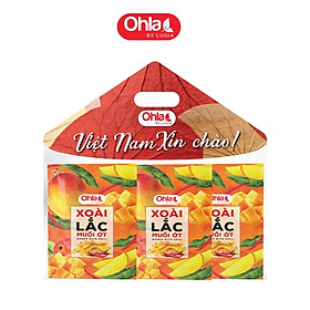 (Ưu đãi 10 tặng 2) Combo xoài lắc muối ớt Ohla (12x50g)_Nón lá