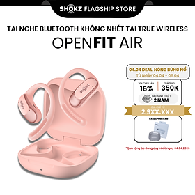 Tai Nghe Không Nhét Tai Bluetooth True Wireless Earbuds Shokz OpenFit Air T511- Hàng Chính Hãng