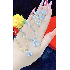 Dây chuyền nữ mạ vàng or bạch kim bền màu
