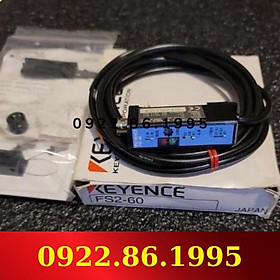 Bộ khuếch đại sợi quang, loại cáp, keyence NPN FS2-60