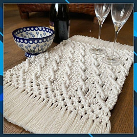 Tấm lót bàn ăn Macrame - Hàng thủ công 100%