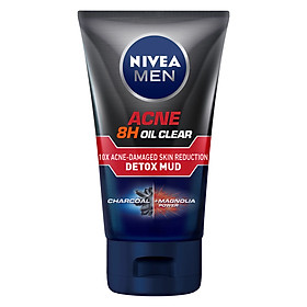 Sữa Rửa Mặt NIVEA MEN Detox Mud Bùn Khoáng Giúp Giảm Mụn & Hư Tổn Da (100G) - 83940