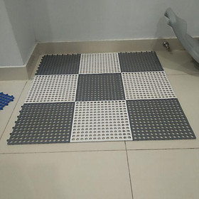Mua Tấm thảm nhựa ghép chống trơn kháng khuẩn  chống trơn nhà tắm  nhà vệ sinh  kích thước 30x30cm