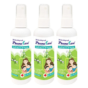 Combo 3 Xịt da chống muỗi PlasmaKare chống muỗi 24 7