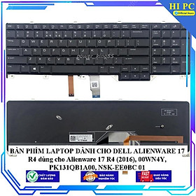 Mua BÀN PHÍM  DÀNH CHO LAPTOP DELL ALIENWARE 17 R4 dùng cho Alienware 17 R4 (2016)  00WN4Y  PK131QB1A00  NSK-EE0BC 01 - Hàng Nhập Khẩu