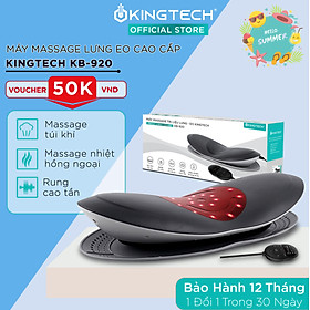 Máy Massage Lưng Cao Cấp KINGTECH KB-920  - Mát xa Thắt Lưng, Eo, Cột Sống - Hỗ Trợ Điều Trị Thoát Vị Đĩa Đệm, Thoái Hóa, Đau Đốt Sống, Vai Gáy - Tích Hợp Tính Năng Nhiệt Hồng Ngoại 45 - 65 độ - Hàng Chính Hãng