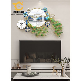 Mua Đồng hồ treo tường tráng gương công phượng phú quý 2928-1