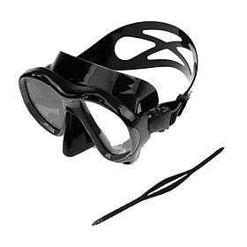Adult Scuba Diving Snorkeling Freediving Mask Snorkel Set with Mask Strap Replacement