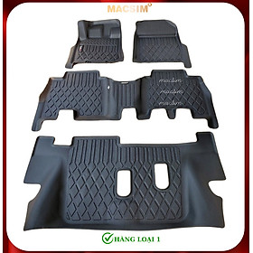 Thảm lót sàn xe ô tô Isuzu MUX 2022+(sd) Nhãn hiệu Macsim chất liệu nhựa TPE cao cấp màu đen