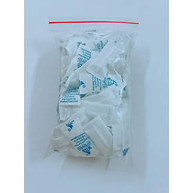 Mua 100 gói hút ẩm secco vỏ giấy chữ màu xanh - Hàng chính hãng