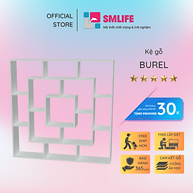 Giá sách bằng gỗ cho gia đình SMLIFE Burel