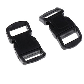 20pcs 10mm Curved Side Release Plastic Buckle for Paracord Bracelet