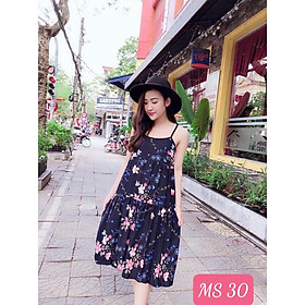 Váy Bầu Lanh Lụa 2 dây hàng loại 1
