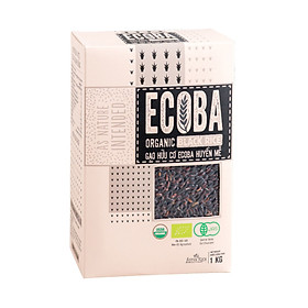 Gạo Lứt Đen Huyền Mễ Hữu Cơ Ecoba 1KG