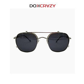 Kính mát nắp gập clip on cao cấp STATIC DOKCRAZY mắt râm đa tròng phong cách retro thời trang đường phố gọng cận UV400