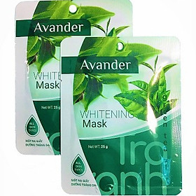 Combo mặt nạ Avander: 1 Hũ Mặt nạ đất sét Ốc sên +4mặt nạ giấy Trà xanh, Collagen