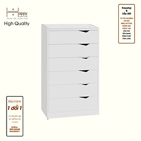 [Happy Home Furniture] WINNI, Tủ lưu trữ 6 ngăn kéo, 70cm x 45cm x 120cm ( DxRxC), THK_139