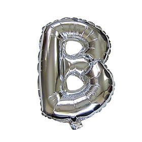 Bong bóng chữ cái màu bạc 35 cm (chọn chữ A - Z)