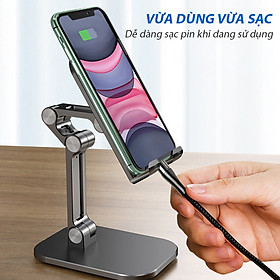 Hình ảnh Giá Đỡ Điện Thoại, Máy Tính Bảng Selfiecom K10 Dành cho các dòng máy từ 4~13 inch, Với thiết kế gấp gọn đa năng - Hàng Nhập Khẩu