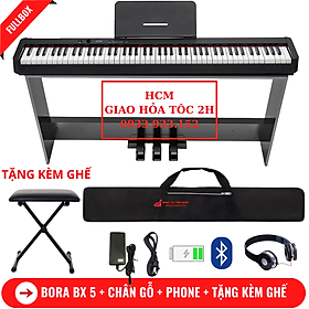 Mua Đàn Piano Điện Bora BX 05 - 88 Phím Nặng Cảm Lực - Kết Nối Blutetooth + Chân Đàn + Tai nghe + Tặng Kèm Ghế