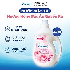 NƯỚC GIẶT XẢ ZYCLENT EXTRA HƯƠNG HỒNG BẮC ÂU QUYẾN RŨ - 3.8KG