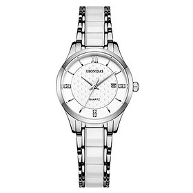 Đồng hồ nữ chính hãng LEONIDAS LD80126-2 Kính sapphire ,chống xước ,Chống nước 30m ,Bh 24 tháng,Máy điện tử(Pin)