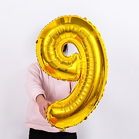 Bong bóng kiếng số trang trí tiệc sinh nhật (chọn số 0 - 9) nhiều màu lựa chọn 35cm