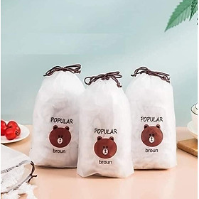 Mua  Hàng Loại 1 Màng Bọc Thực Phẩm Gấu Đa Năng ( set 100 cái có chun co dãn)
