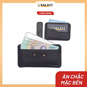 Combo Bộ 2 Ví Bóp Dài Và Ví Mini Nhỏ Da Bò Để Điện Thoại Để Tiền Để Name Card Thẻ ATM Galaxy Store GVD01C01 - Hàng Chính Hãng
