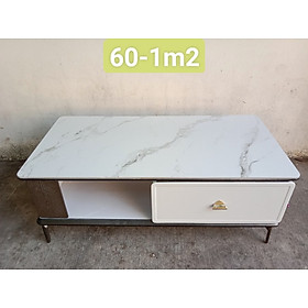 Mua Bàn trà sofa Tundo mặt đá nhập khẩu màu trắng vân xám